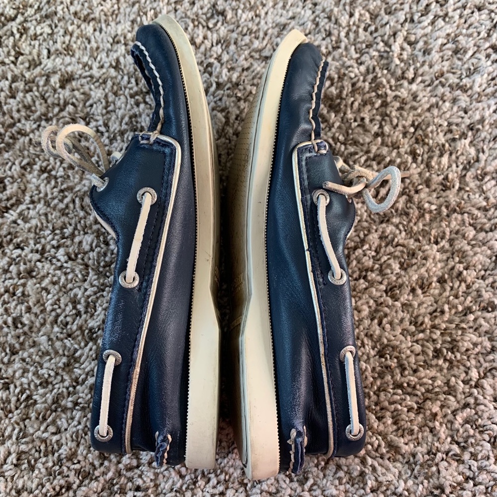 Sperry top sided boat shoe navy leather - Picture 5 of 10